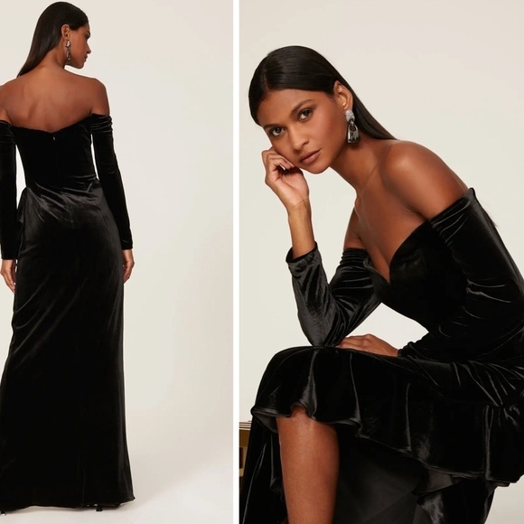 Badgley Mischka
Draped Velvet Ruffle Gown size 12 - Picture 5 of 11